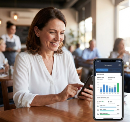 restaurant management software business intelligence bi app