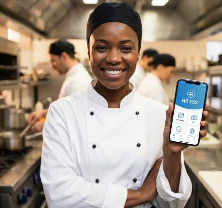 restaurant management software hr ess app