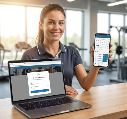 fitness center class scheduling and online booking