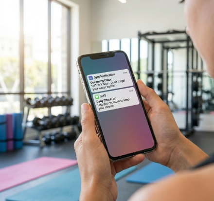gym notifications and reminders