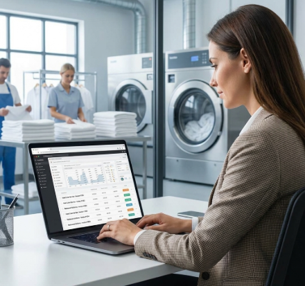 laundry b2b customer invoicing